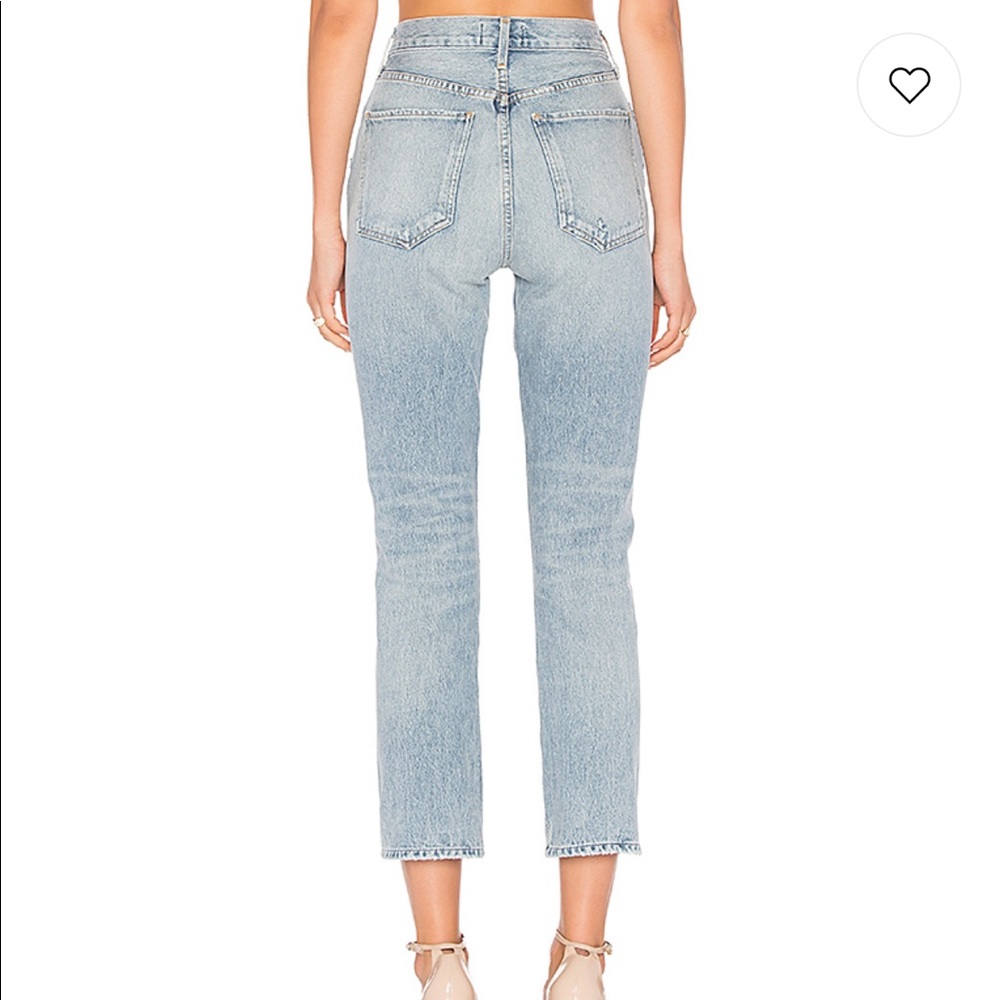 AGOLDE Denim Jean Riley High Rise Straight Crop - Picture 4 of 8